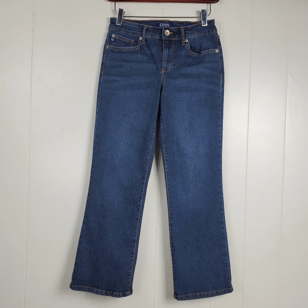 Chaps highrise crop kick style jeans size 4